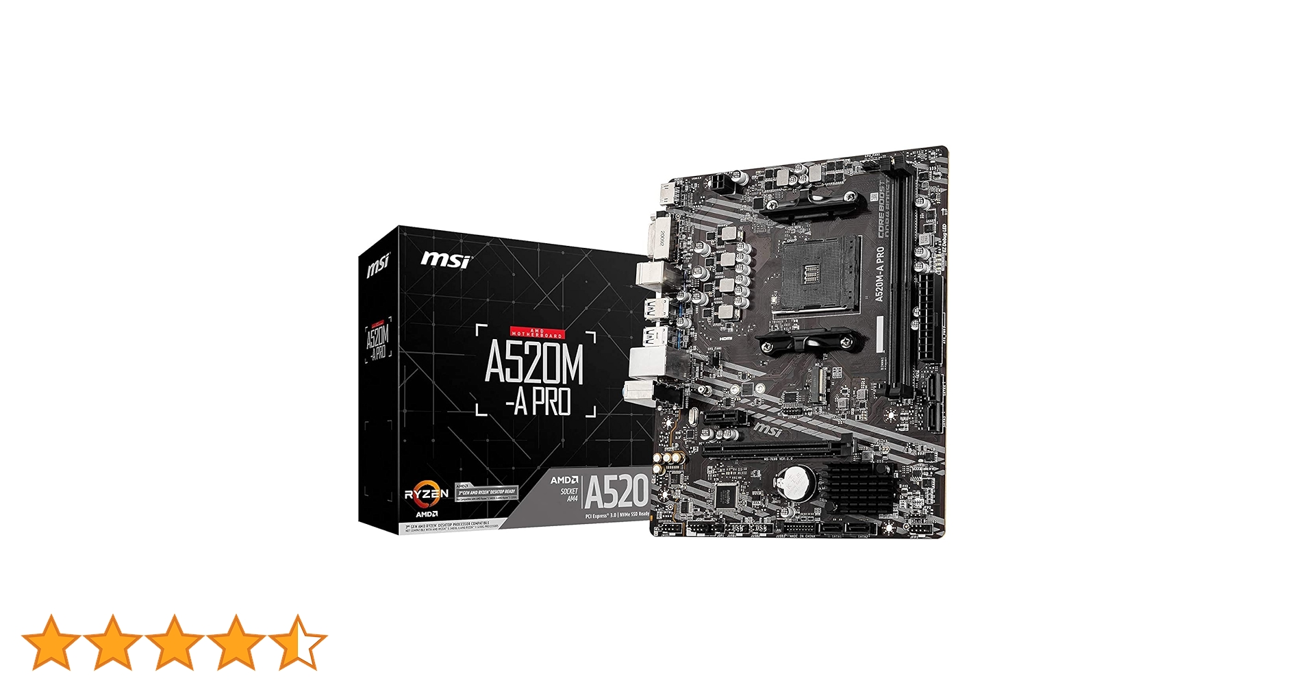 【納品書付】MSI A520M-A PRO マザーボード 16GBメモリ セット A520M-A PRO